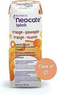 Sponsored Ad - Nutricia Neocate Splash - Ready-to-Feed Hypoallergenic, Amino Acid-Based Toddler and Junior Formula - Orange-Pineapple - 8 fl oz (Case of 27)