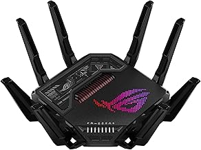 ROG Rapture GT-BE98 PRO First Quad-Band WiFi 7 Gaming Router supports 320MHz, Dual 10G Port, Triple-level Game Acceleration, Mobile Game Mode, Subscription-Free Security, AiMesh, and VPN features