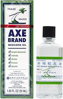 Axe Brand Medicated Oil (Muscle, Joint, and Backache Pain Relief) (1.89 fl oz) (1 Bottle) (Solstice)