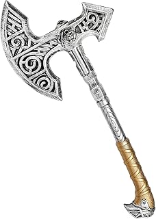 Sponsored Ad - Viking Axe Prop,Plastic Toy Axe Viking Costume Accessories,Halloween Pirate Axe Cosplay Party