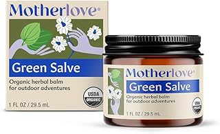 Sponsored Ad - Motherlove Green Salve (1 oz) Family-Friendly Outdoor Adventure Ointment to Soothe Skin - USDA Organic
