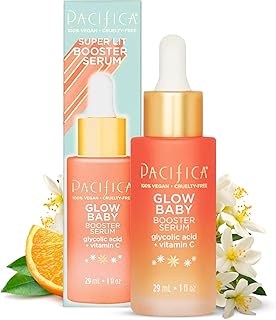 Sponsored Ad - Pacifica Vitamin C Face Serum - Glow Baby Booster Facial Serum - Glycolic Acid Serum For Face - Dark Spot Corrector Anti Aging Brightening - Dermatologist Tested, Fragrance Free, Clean 