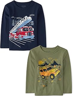 Baby Boys,and Toddler Assorted Everyday Long Sleeve Graphic T-Shirts