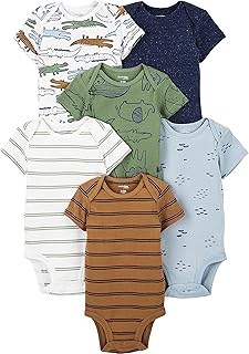 Baby Boys' 6-Pack Short-Sleeve Bodysuit