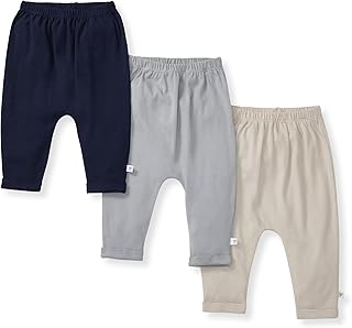 Sponsored Ad - Knit Jogger Pants, Baby Sweatpants, 100% Organic Cotton Infant Bottoms