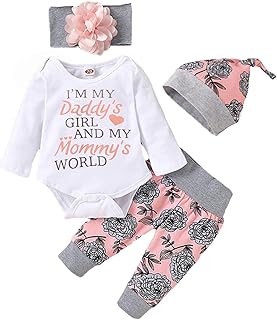 Newborn Baby Girl Clothes Infant Baby Ruffle Romper +Pants + Headband Toddler Girl Outfits Set