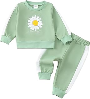 Sponsored Ad - Toddler Baby Girl Clothes Infant Girls Outfits Fall/Winter Sweatsuit Cute Sweatshirts Jogger Pants Girl Clothing Sets