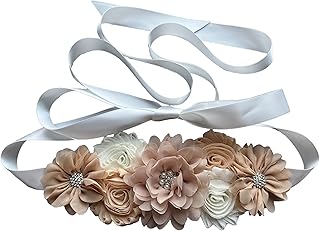 Flowers for Sashes Maternity Pregnancy Sash Belt for Baby Shower Wedding Bride