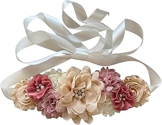 Maternity Flower Belt for baby shower Mommy Sash Pregnancy Belt