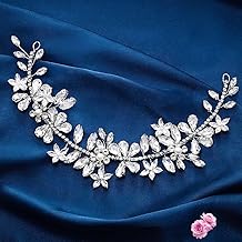 EVILD Bride Wedding Hair Accessories Silver Rhinestone Headpiece Crystal Headband for Women