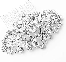 Sponsored Ad - Wedding Hair Comb Glistening Wedding Hair Jewerly for Bride and Bridemaid Side Bridal Comb Silver Color