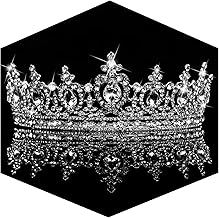 TOBATOBA Crystal Tiaras and Crowns for Women, Bridal Wedding Tiaras for Bride, Birthday Quinceanera Headpieces for Prom Pageant Halloween Cosplay Party