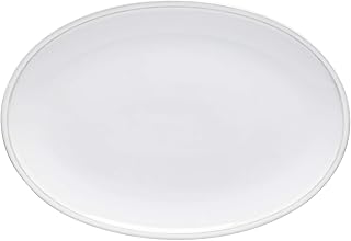 Costa Nova, Friso collection, Stoneware Serveware, Steak plate, white, 13''