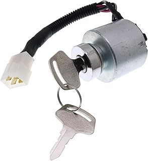 RONGPAS Ignition Switch 66101-55200 66101-55202 Compatible with Kubota BX1800D BX2230D G1700 G18 G1800 G18HD G1900 G2000 G2160 G21HD GT1050 GT850 TG1860AU TG1860G G1700 G1800 G1900