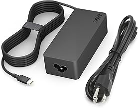 65W USB C Charger Compatible with Lenovo Thinkpad/Yoga/Chromebook Laptop Computer 65W 45W USB C Fast Power Adapter