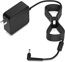 Charger for Lenovo Laptop 65W/45W, Round Tip AC Adapter for IdeaPad 1/3/5, Slim 3/5/7, Flex/Pro Series, S/C Series, Fast Charging, Overheat Protection, Longer Cable for Office, Travel, and Home Use