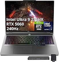 Legion 5 16" WQXGA 240Hz Gaming Laptop, Intel Ultra 9 275HX, NVIDIA GeForce RTX 5060 8GB GDDR7, 32GB DDR5, 1TB SSD, 24-Zone RGB Backlit Keyboard, Win 11 Pro, Gray, 512GB Docking Station Set