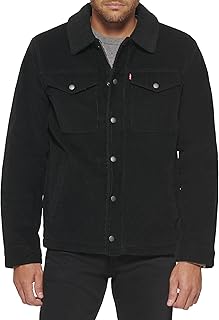 Men's Corduroy Sherpa Lined Trucker Jacket (Regular & Big & Tall Sizes)