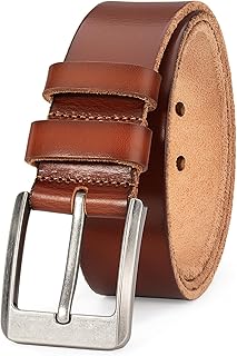 Sponsored Ad - Men's Leather Belt for Casual Jeans and Workwear 1.5 Inch Gift Box Packaging