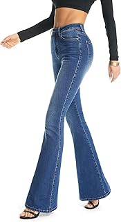 Sponsored Ad - Women's Curvy Stretchy Bootcut Flare Denin Jeans