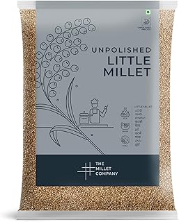 The Millet Company Unpolished Little Millet, Saame, Sava, Gluten Free, Natural Farm Produce, Healthy Food Alternatives Raw & Grown in India (35.2 Ounce)