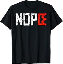 No Kings Nope Protest Sign Horizontal T-Shirt