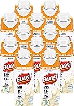 Boost Very High Calorie Nutritional Drink Very Vanilla, Made with Natural Vanilla Flavor & No Artificial Flavors, Colors & Sweeteners, 8 FL OZ (Pack of 12)