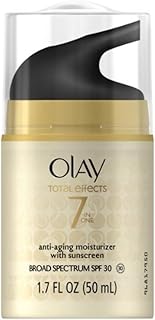 Olay Total Effects 7 in One Anti-Aging Daily Moisturizer with Sunscreen Broad Spectrum SPF 30, SolaSheer Technology, 1.7 Fl Oz (50 ml)