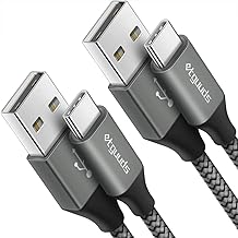 Sponsored Ad - Long USB C Cable [12ft, 2-Pack], etguuds Fast Charging USB A to Type C Charger Cable Braided for Samsung Galaxy S22 S21 S20 Ultra 5G S10 S10E S9 Note 20 10 9, A10e A20 A33 A32 A50 A70, 