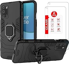 for OnePlus 8T Case【Not OnePlus 8】with [2 Pack] Tempered Glass Screen Protector, for OnePlus 8T Heavy Duty Armor [Military-Grade] Protective，with Kickstand Mount Holder Slim Fit Phone Case
