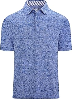 Mens Golf Shirt Moisture Wicking Quick-Dry Short Sleeve Casual Polo Shirts for Men
