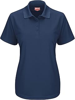 Womens Short Sleeve Knit Performance Polo