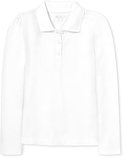 Girls' Long Sleeve Pique Polo