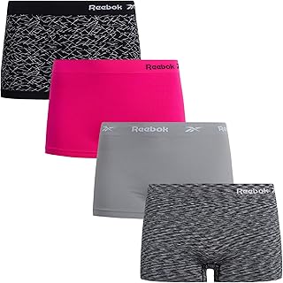 Women's Plus Size Boyshort Panties - 4 Pack Seamless Underwear for Women, Full Coverage to Fit Your Curves (1X-3X)