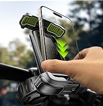 Sponsored Ad - Bike Phone Holder, [Super Easy Install] Ultra Stable Motorcycle Phone Mount, Bicycle Handlebar Holder Mount for Adults Kids, Bike Bicycle Ebike Gear Accessories, for iPhone Samsung Goog