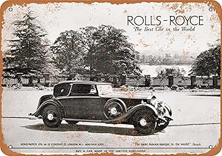 10 x 14 METAL SIGN - 1946 Rolls Royce - Vintage Rusty Look