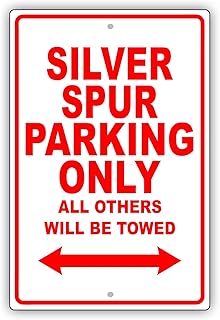 Rolls-Royce Silver SPUR Parking Only All Others Will Be Towed Ridiculous Funny Novelty Garage Aluminum 8"x12" Sign Plate