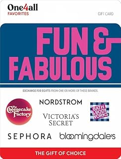 Multi-Brand Choice Cards Fun & Fabulous Gift Card