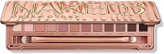 Naked 3, Soft Pink Neutral Eyeshadow Palette, Matte, Pearl, Metallic, Shimmer Finish, 12 Mauve Brown & Nude Eye Shadows, Natural Soft Glam Smokey Eye Makeup, Vegan, Cruelty-free