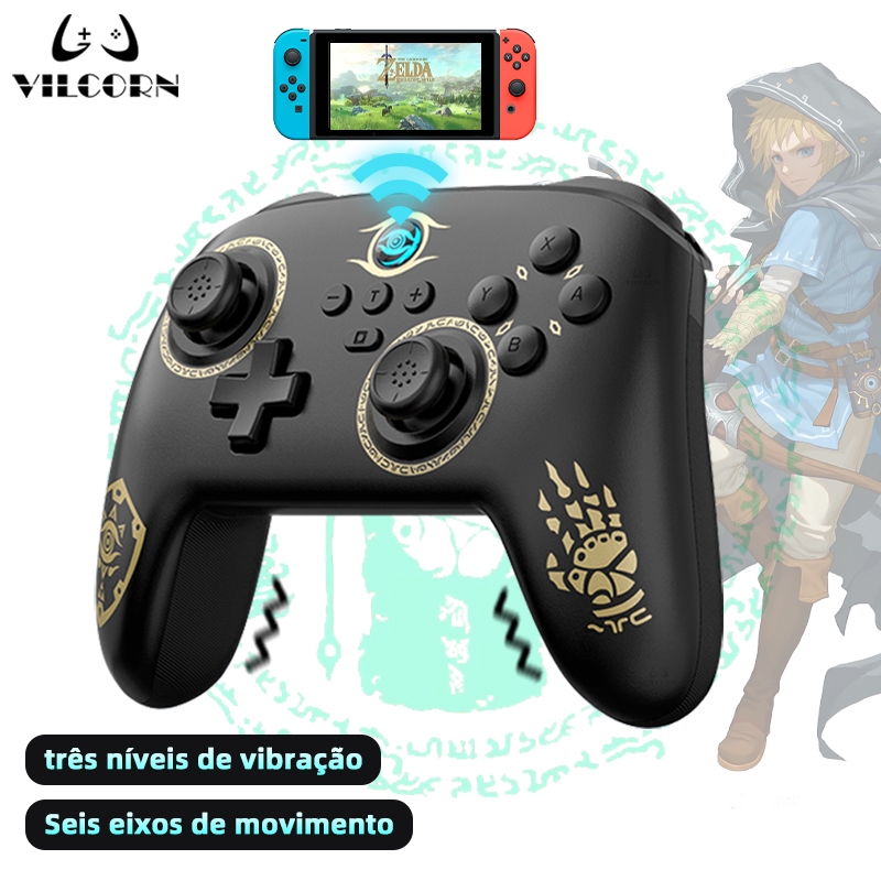 Switch Pro Gamepad Bluetooth-Compatible For Nintendo Switch/Lite/OLED PC Wireless Game Controller Turbo Function Joystick