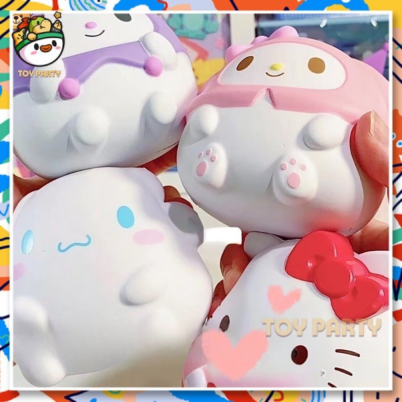 【⭐24h⭐Sanrio Doll】Sanrio Cinnamoroll Hello Kitty Purin Dog Doll Stress Relief Toys Kawaii Finger Press Rebound Vent Anxiety Relief Toys CEP
